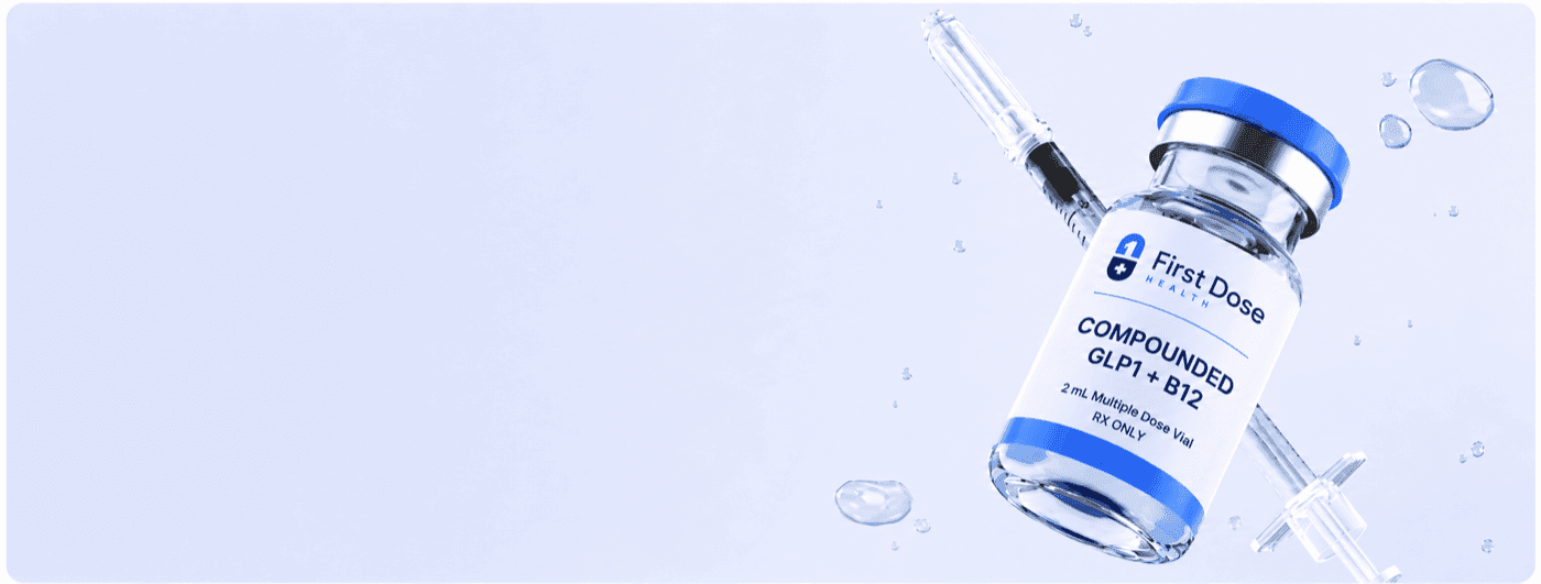 First Dose compounded GLP-1 and B12 vial